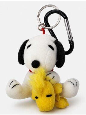 Cute Beagle Dog Snoopys Plush KeyChain Key Charm Gift Bag Woodstock Purse Holder